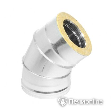 Колено 135° (45°) Теплов и Сухов Отвод Термо 45* ОТ-Р 430-0.5/оцинковка D200/260 в Ноябрьске