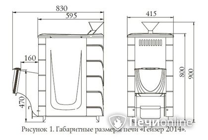 Дровяная печь-каменка TMF Гейзер 2014 Inox ДН КТК ЗК антрацит в Ноябрьске