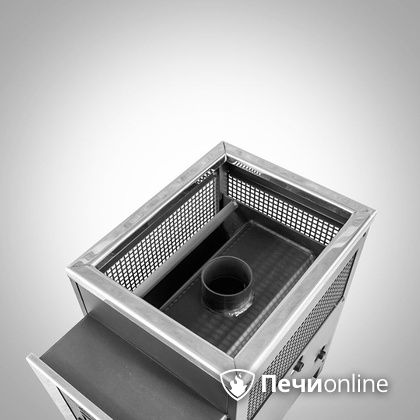 Дровяная банная печь Радуга ПБ-21 (встроенный теплообменник) 6 мм прочистная дверца в Ноябрьске