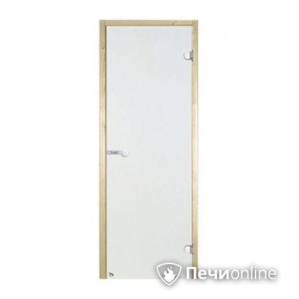 Дверь для бани Harvia Стеклянная дверь для сауны 7/19 коробка сосна сатин D71905М в Ноябрьске